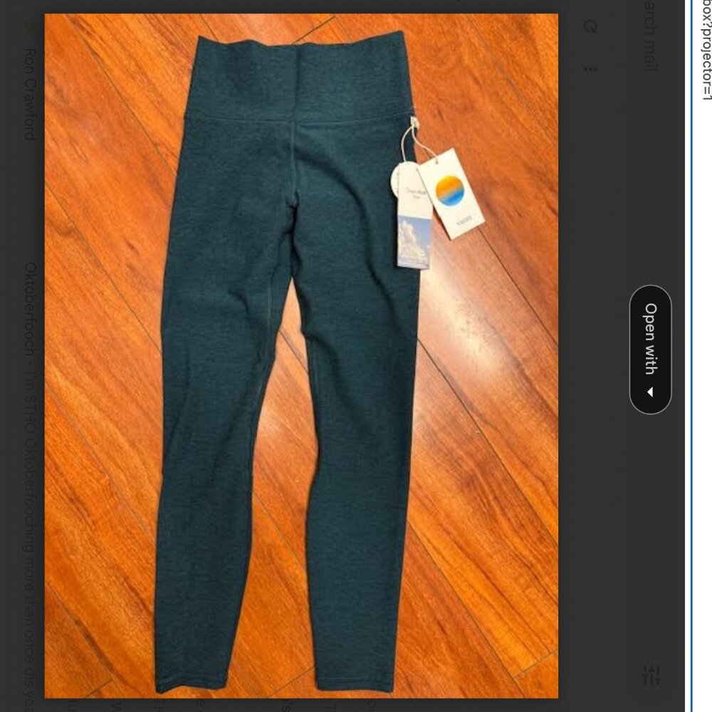 Vuori Dream Knit Move Moss Heather Clean Elevation Leggings Women's XS NEW! Soft